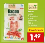 Bacon für 1,49 € bei Netto Marken-Discount im Angebot Bacon im aktuellen Netto Marken-Discount Prospekt