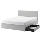 Aktuelle Bett Angebote bei IKEA in Osnabrück Aktuelles Bettgestell, gepolstert + 2 Schubl. Kabusa hellgrau 140x200 cm Angebot bei IKEA in Osnabrück ab 231,20 €