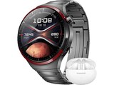 Watch 4 Pro Space Edition + Freebuds 5i (weiß) Smartwatches Titanium Titanium, 140-210 mm, Dunkelgrau bei MediaMarkt Saturn im Prospekt "" für 649,00 €