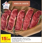 Viande bovine : faux filet ou faux filet à griller - JEAN ROZÉ en promo chez Intermarché Hyper Viande bovine : faux filet ou faux filet à griller - JEAN ROZÉ dans le catalogue Intermarché Hyper