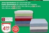 Jersey-Spannbetttuch Angebote von biberna bei GLOBUS Jena für 4,99 €