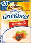 Milchreis oder Grießbrei + 20 % mehr Inhalt von Mondamin für 1,19 € bei Netto mit dem Scottie im Angebot Milchreis oder Grießbrei + 20 % mehr Inhalt von Mondamin im aktuellen Netto mit dem Scottie Prospekt
