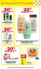 Promos Savon dans le catalogue "TOUTES EN BEAUTÉ" de Carrefour Savon en promo dans le catalogue Carrefour à la page 38