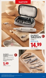 Promotion Soin pieds dans le prospectus Lidl, valable du 14/08/2025 au 18/08/2025 Promo Soin pieds dans le catalogue Lidl du moment à la page 9