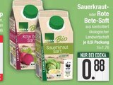 Sauerkraut Saft im Angebot bei E center in Dachau Sauerkraut Saft Angebote von Edeka Bio bei E center Dachau für 0,88 €