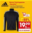 Herren Trainingsjacke Squadra Angebote von Adidas bei Netto Marken-Discount Viersen für 19,99 €