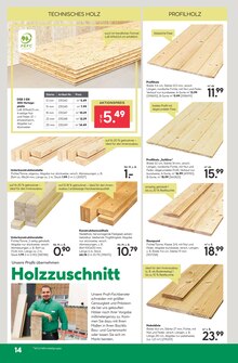 Holz im BayWa Bau- und Gartenmärkte Prospekt "Hier bin ich gern" mit 24 Seiten (Ulm)