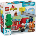 Löschauto mit Schlauch und Feuerwehrmann Angebote von LEGO Duplo bei Rossmann Oberhausen für 22,99 €