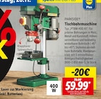 Aktuelles Tischbohrmaschine Typ PTBM 400 A1 Angebot bei Lidl in Braunschweig ab 59,99 €