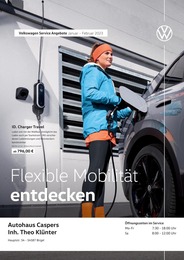 Werkstatt & Auto Prospekt von Volkswagen Schorndorf Volkswagen Prospekt: "Flexible Mobilität entdecken", 1 Seite, 01.02.2023 - 28.02.2023