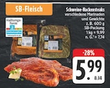 Aktuelle Steak Angebote bei E center in Jena Aktuelles Schweine-Nackensteaks Angebot bei E center in Jena ab 5,99 €