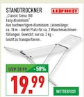 Standtrockner Classic Siena 180 Easy Aluminium im Angebot bei Marktkauf in Rheda-Wiedenbrück Standtrockner Classic Siena 180 Easy Aluminium Angebote von Leifheit bei Marktkauf Rheda-Wiedenbrück für 19,99 €