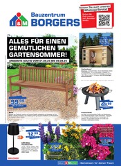 Feuerschale im Bauzentrum Borgers Prospekt in Kleve Aktueller Bauzentrum Borgers Prospekt mit Feuerschale, "ALLES FÜR EINEN GEMÜTLICHEN GARTENSOMMER!", Seite 1
