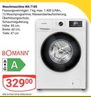 Aktuelle Waschmaschine Angebote bei GLOBUS in Jena Aktuelles Waschmaschine WA 7185 Angebot bei GLOBUS in Jena ab 329,00 €