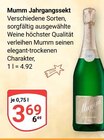Jahrgangssekt Angebote von Mumm bei GLOBUS Erftstadt für 3,69 €