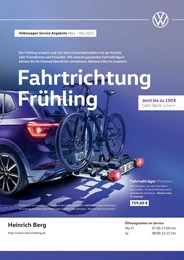 Volkswagen Prospekt "Fahrtrichtung Frühling" für Göhl, 1 Seite, 01.03.2023 - 31.05.2023 Volkswagen Prospekt "Fahrtrichtung Frühling" für Göhl, 1 Seite, 01.03.2023 - 31.05.2023
