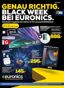 Fernseher im EURONICS Prospekt "GENAU RICHTIG. BLACK WEEK BEI EURONICS." mit 6 Seiten (Lünen)