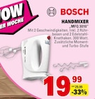 Handmixer von Bosch im aktuellen E center Prospekt für 19,99 €