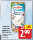4 Münchner Weißwürste von Zimmermann für 2,99 € bei E center im Angebot 4 Münchner Weißwürste von Zimmermann im aktuellen E center Prospekt