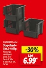 Stapelkorb-Set, 3-teilig im Angebot bei Lidl in Erfurt Stapelkorb-Set, 3-teilig Angebote von LIVARNO home bei Lidl Erfurt für 6,99 €