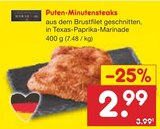 Puten-Minutensteaks im Angebot bei Netto Marken-Discount in Böblingen Puten-Minutensteaks Angebote von Metzgerfrisch bei Netto Marken-Discount Böblingen für 2,99 €