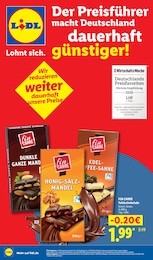 Nuts im Lidl Prospekt Nuts im Lidl Prospekt Der PreisfĂĽhrer macht Deutschland dauerhaft gĂĽnstiger! auf S. 1