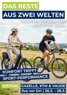 Radwelt Coesfeld Prospekt DAS BESTE AUS ZWEI WELTEN mit 1 Seite