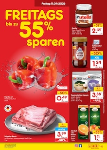 Nutella im aktuellen Netto Marken-Discount Prospekt (Stade (Hansestadt)) Nutella im Netto Marken-Discount Prospekt "Aktuelle Angebote" mit 71 Seiten (Stade (Hansestadt))