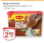 Instantsauce im Angebot bei GLOBUS in Pulheim Instantsauce Angebote von Maggi bei GLOBUS Pulheim für 2,99 €