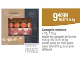 Canapés traiteur en promo chez Carrefour Les Pavillons-sous-Bois à 9,99 €