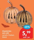Glaskürbis mit LED im Angebot bei budni in Pinneberg Glaskürbis mit LED Angebote bei budni Pinneberg für 5,99 €