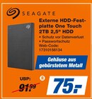 Externe HDD-Festplatte One Touch 2TB 2,5" HDD Angebote von Seagate bei expert Borken für 75,00 €