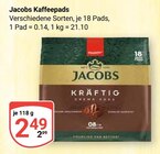 Kaffeepads Angebote von Jacobs bei GLOBUS Altenburg für 2,49 €