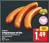 Geflügelkrakauer mit Käse von Golßener für 1,49 € bei E center im Angebot Geflügelkrakauer mit Käse von Golßener im aktuellen E center Prospekt