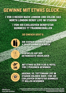 Aktueller Guinness Prospekt "Win a Trip to London and watch the Game live!" Seite 2 von 2 Seiten für Wrestedt