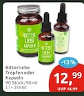 Tropfen von Bitterliebe für 12,99 € bei budni im Angebot Tropfen von Bitterliebe im aktuellen budni Prospekt