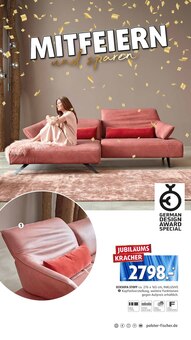 Couch im Polstermöbel Fischer Prospekt "JUBILÄUM" mit 27 Seiten (Regensburg)