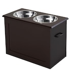 PawHut Futternapf braun MDF B/H/L: ca. 60x41x30 cm für 45,99 € bei POCO im Angebot PawHut Futternapf braun MDF B/H/L: ca. 60x41x30 cm im aktuellen POCO Prospekt