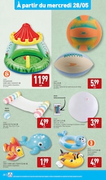 Prix et réduction Ballon dans le prospectus Aldi en cours Offre Ballon dans le catalogue Aldi du moment à la page 28