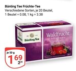 Früchte-Tee im Angebot bei GLOBUS in Gera Früchte-Tee Angebote von Bünting bei GLOBUS Gera für 1,69 €