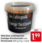 Dein Lieblingssalat Cremiger Karottensalat im Angebot bei EDEKA in Ravensburg Dein Lieblingssalat Cremiger Karottensalat Angebote von Wild bei EDEKA Ravensburg für 1,99 €