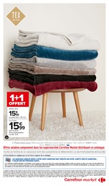 Plaid Angebote im Prospekt "LE BLANC : DES COLLECTIONS INSPIRANTES" von Carrefour Market auf Seite 2