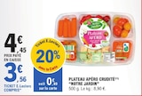 Plateau Apéro Crudité - NOTRE JARDIN en promo à 3,56 € chez E.Leclerc Plateau Apéro Crudité - NOTRE JARDIN dans le catalogue E.Leclerc