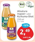 Ingwer-Shot von Alnatura für 2,49 € bei budni im Angebot Ingwer-Shot von Alnatura im aktuellen budni Prospekt