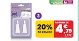 SÉLECTION DE PIPETTES INSECTIFUGE CHAT 2X2ML - ANIMALIS dans le catalogue Animalis