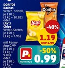 Nachos oder Chips Angebote von Doritos oder Lay’s bei Penny Oberhausen für 0,99 €