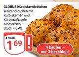 Aktuelles Kürbiskernbrötchen Angebot bei GLOBUS in Ludwigshafen (Rhein) ab 1,69 €