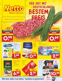 Netto Marken-Discount Prospekt "Aktuelle Angebote", 67 Seiten, 10.11.2025 - 10.11.2025 Aktueller Netto Marken-Discount Prospekt, "Aktuelle Angebote", mit Angeboten der Woche, gültig von 10.11.2025 bis 10.11.2025