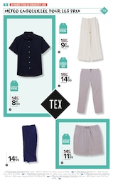 Promos Pantalon Homme dans le catalogue "TEX : les petits prix s'affichent" de Carrefour Market à la page 10