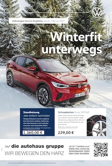 Aktueller Volkswagen Prospekt "Auf ins Wintervergnügen" Seite 1 von 1 Seite für Wernigerode